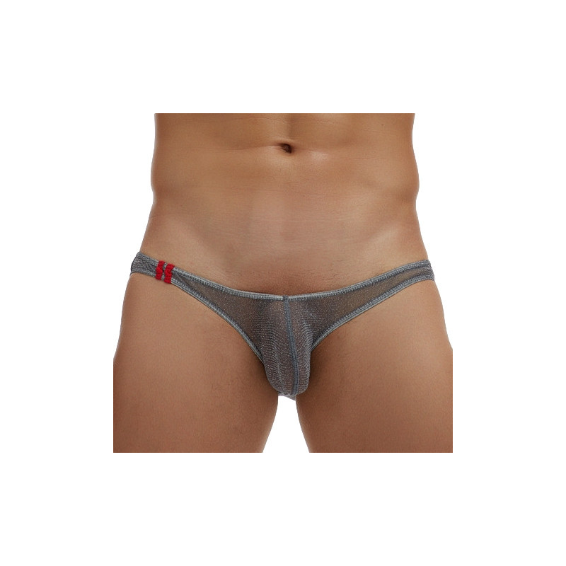 MenSexyWear Slip Pailleté Minicut Gris